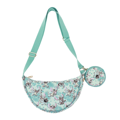 Lilo & Stitch Tropical Stitch Collage Purse with Detachable Coin Pouch