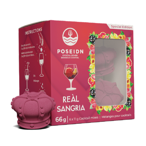 Reàl sangria - Box of 6 Cocktail Bombs (White Wine) - Poseidn