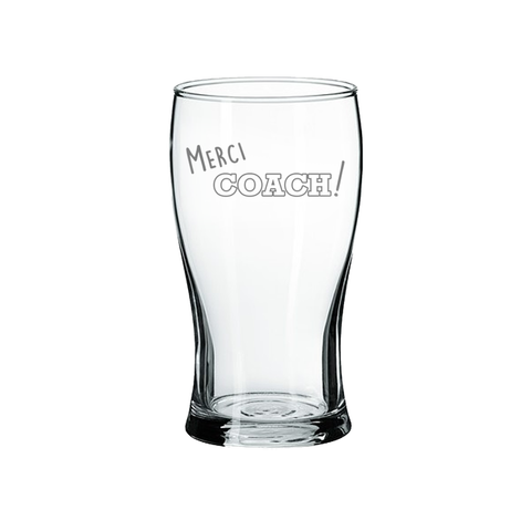 Thanks coach! - Beer glass