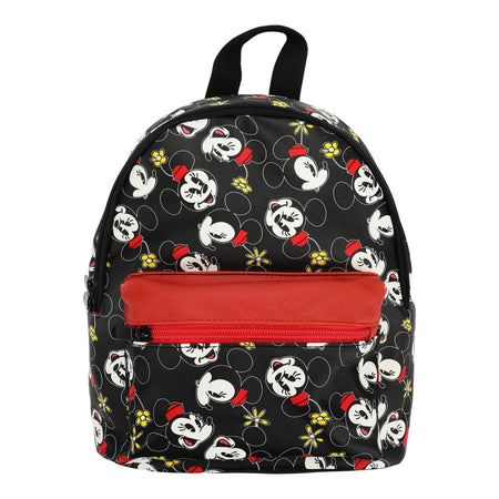 DISNEY - Minnie Heads AOP Saffiano Mini Backpack