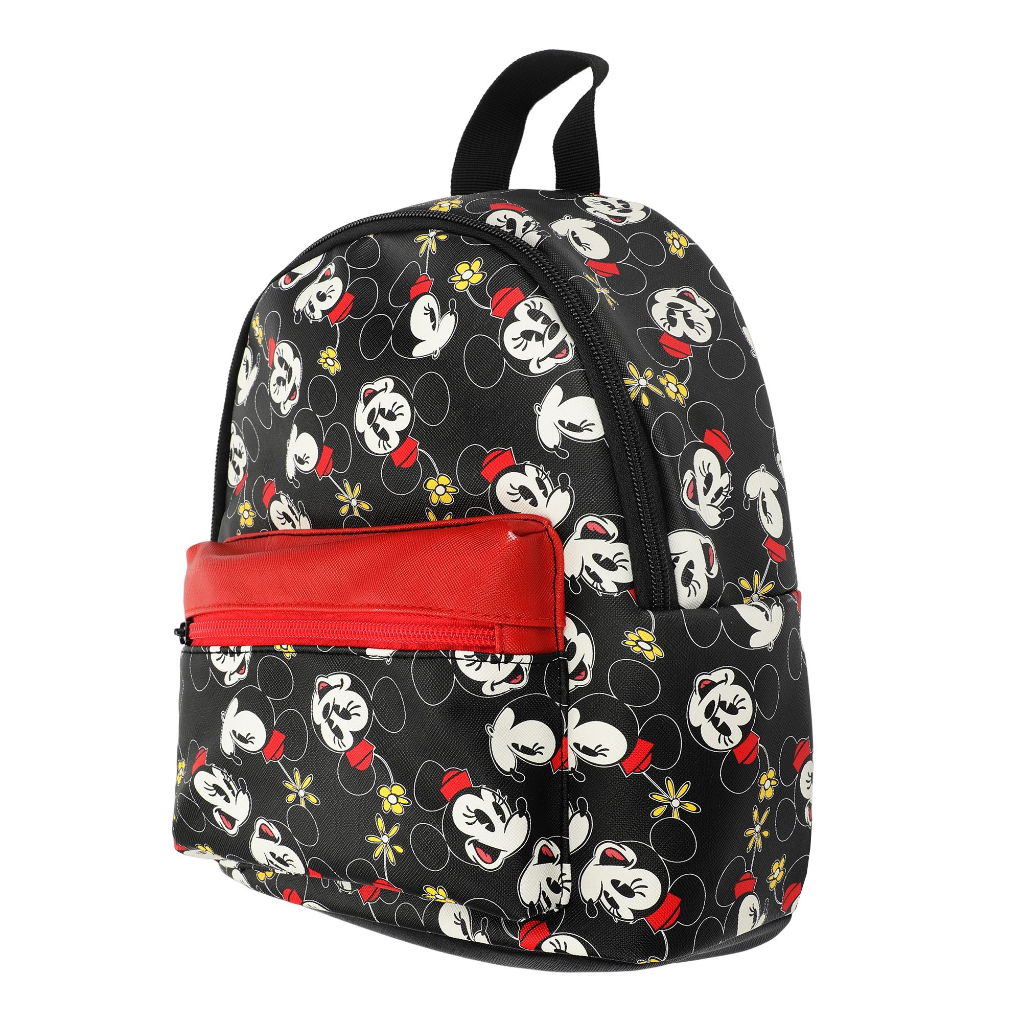 DISNEY - Minnie Heads AOP Saffiano Mini Backpack