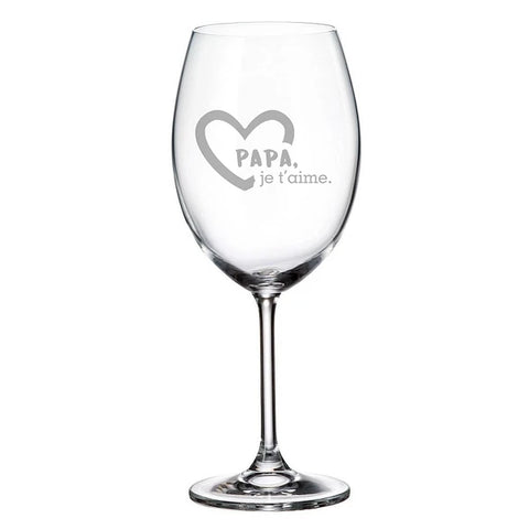 Dad I Love You - Wine Glass