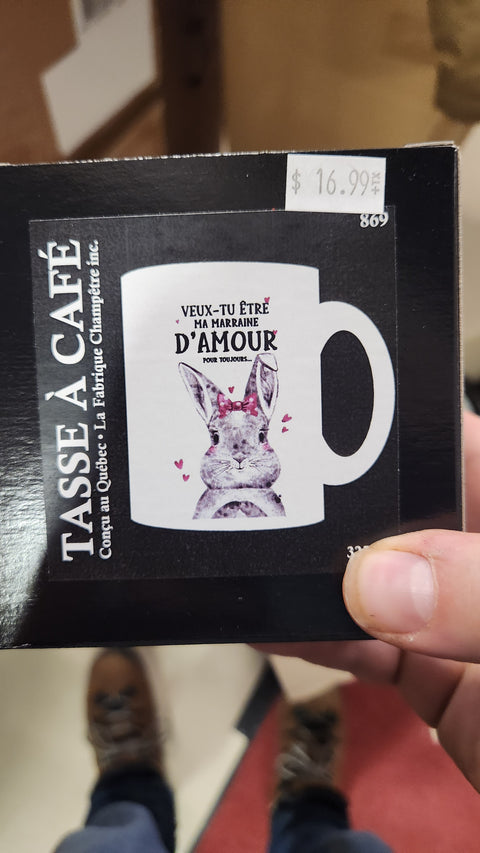 Tasse veux tu etre ma marraine d'amours