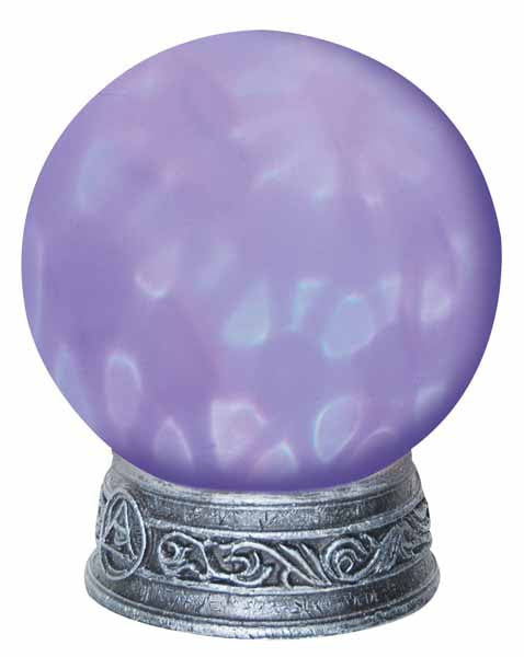 Magical luminous crystal ball
