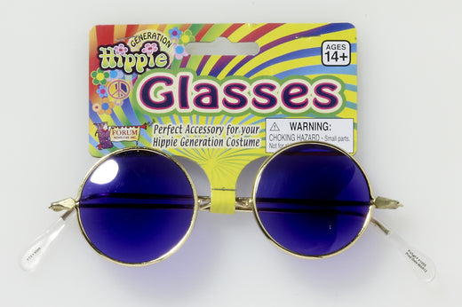 Accessoire - Lunettes hippie - Verres bleus