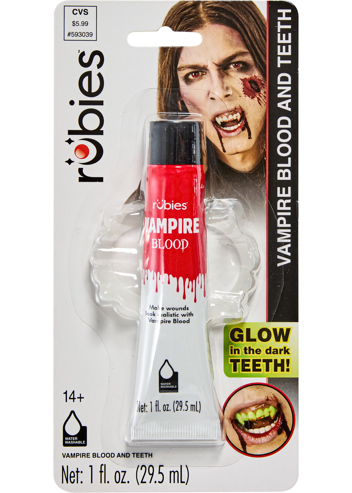 Accessoire - Sang de vampire avec dents