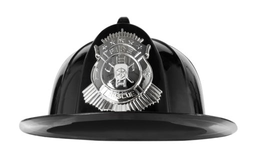 Casque pompier de luxe - Noir