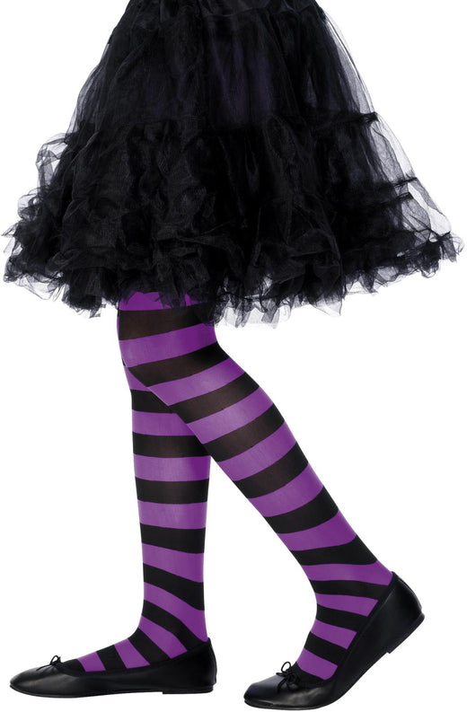 Tights – Purple and Black
