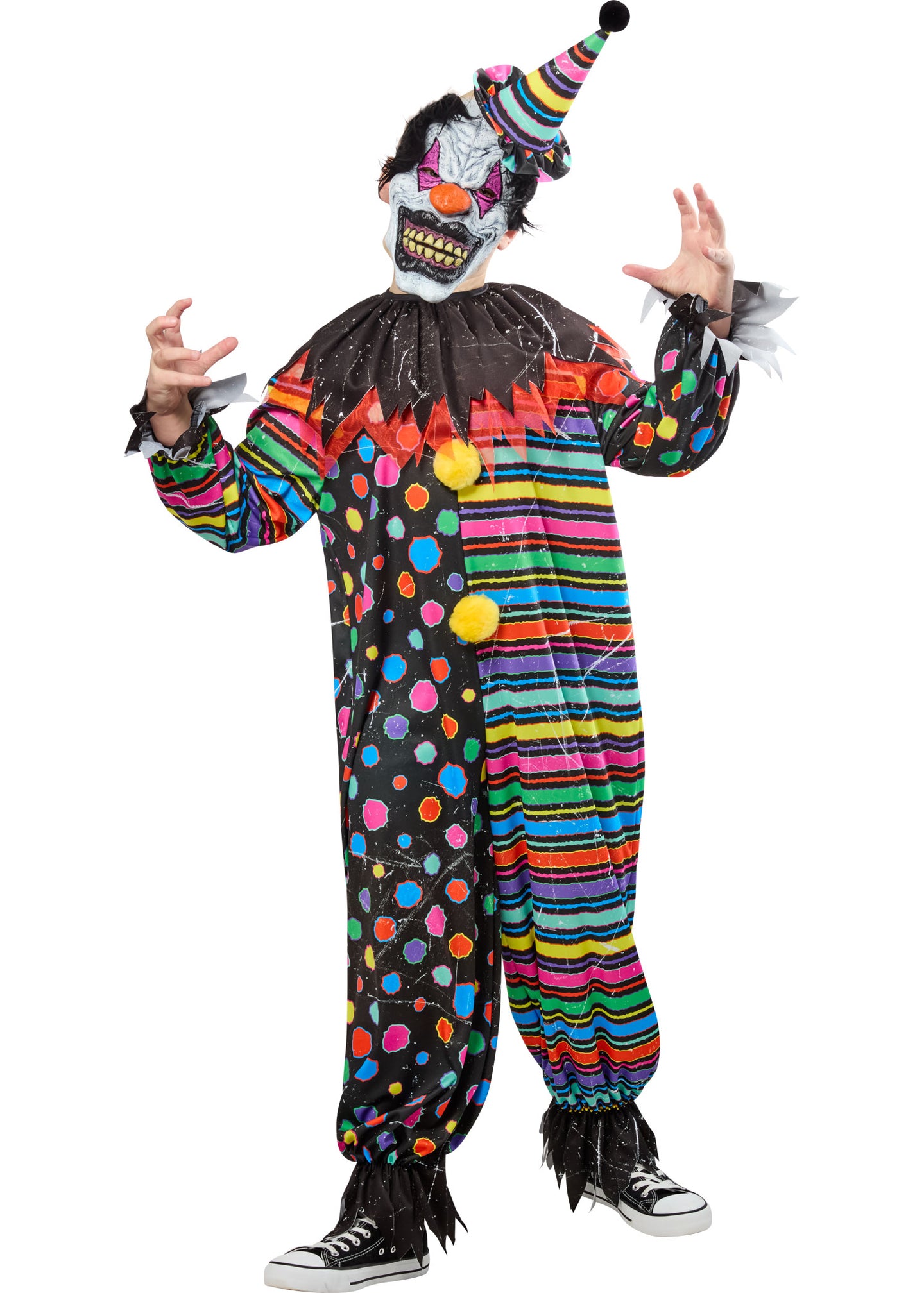 Costume - Clown Effrayant Néon - Enfant