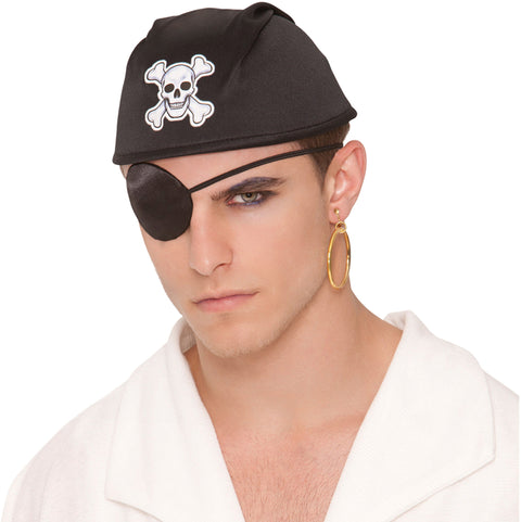 Accessoire - Cache-œil pirate avec boucle d’oreille