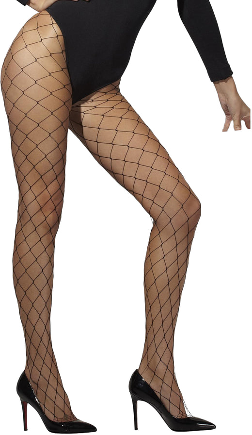 Tights - Diamond fishnet - Black