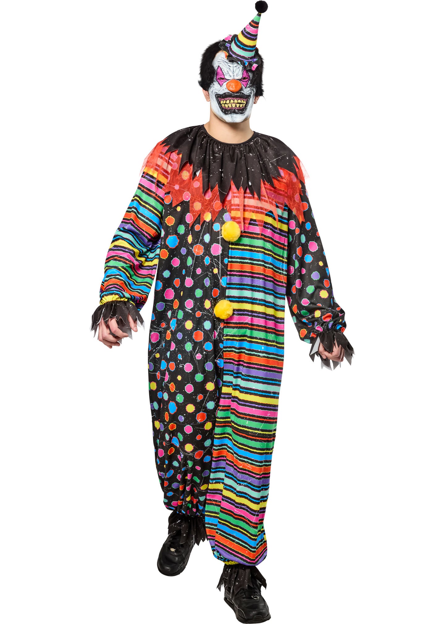 Costume - Clown Effrayant Néon - Adulte