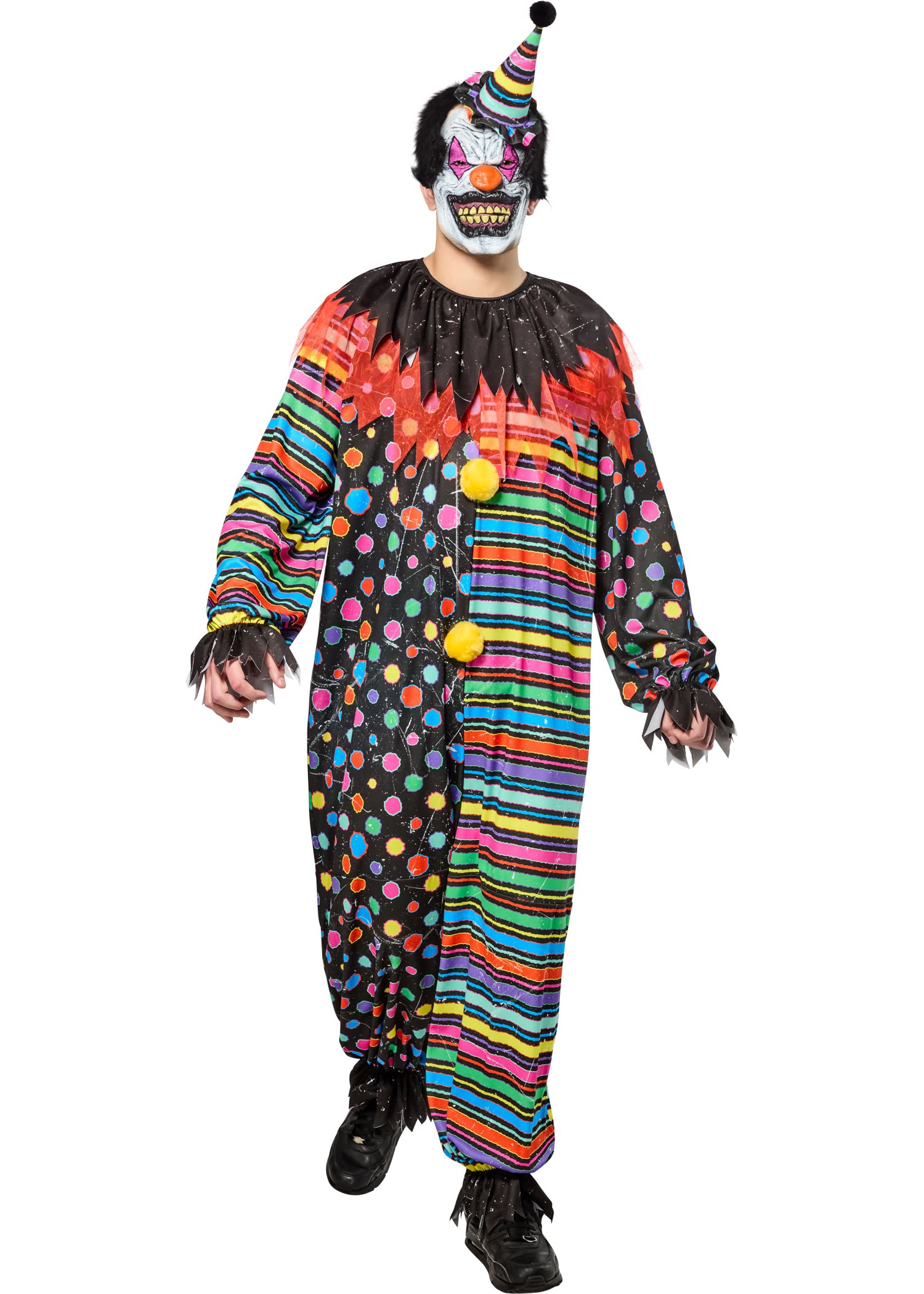 Costume - Clown Effrayant Néon - Adulte