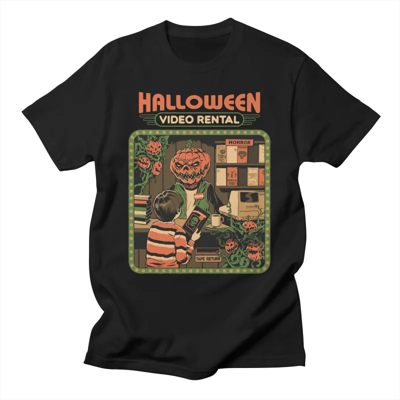T-shirt adulte noir Steven Rhodes - Vidéoclub d’Halloween