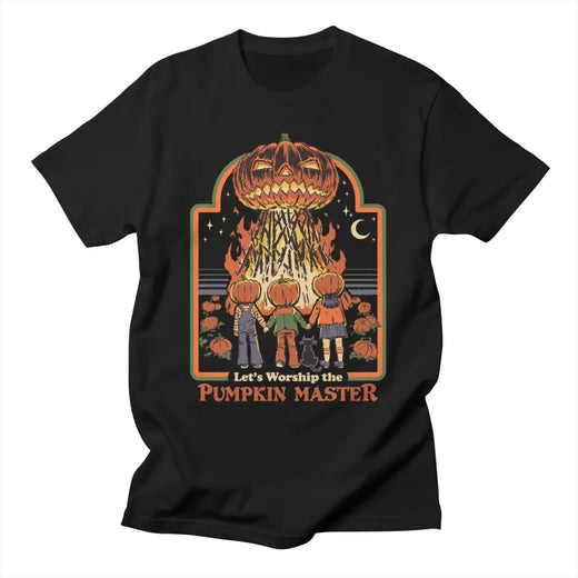 T-shirt adulte noir Steven Rhodes - Vénérons le Maître Citrouille