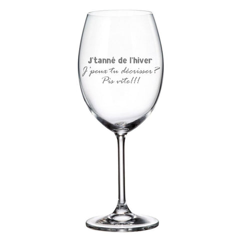 I'm tired of winter - Wine glass