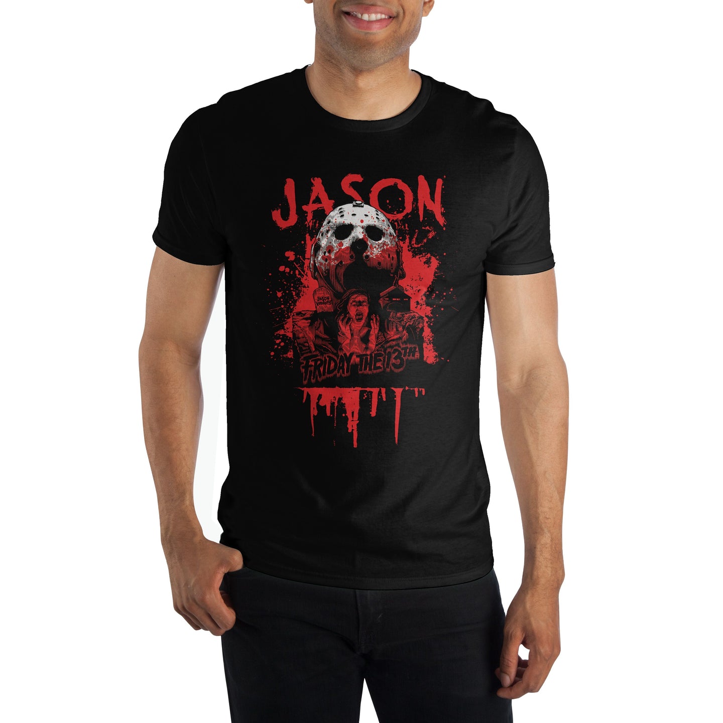 T-shirt adulte noir Vendredi 13 - Jason Voorhees