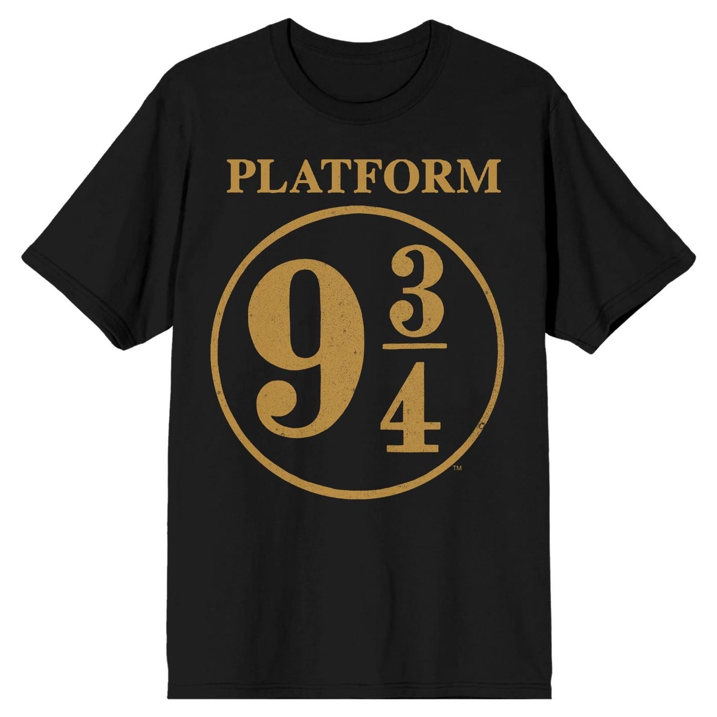 T-shirt adulte noir Harry Potter - Quai 9 ¾