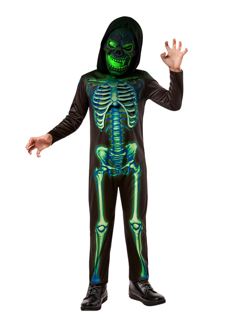Neon Illuminated Skeleton Costume - Child