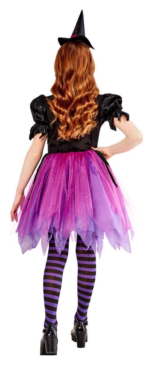 Costume de Sorcière violette d’Halloween - Enfant