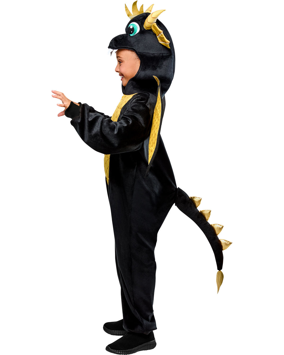 Costume combinaison de Dragon Noir - Enfant
