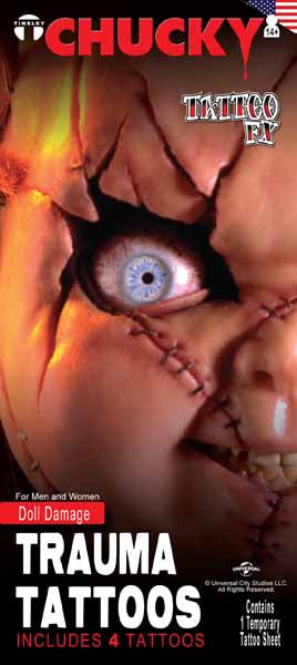 Tatouage Fx - Chucky Doll Damage