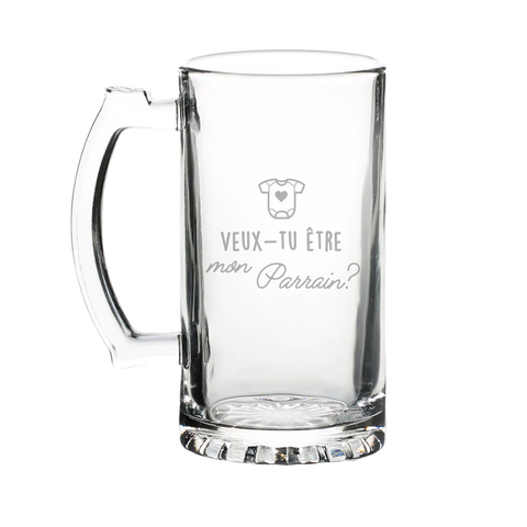 Do you want to be my godfather? - Beer mug