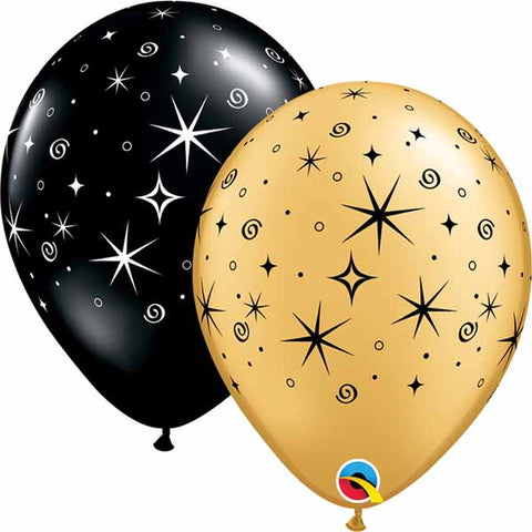 Congratulations Balloon with Festive Stars - 11"