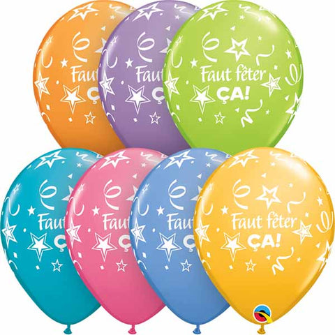 Let's Celebrate Balloons with Confetti - 11"