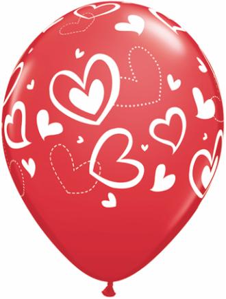 Hearts balloon - 11"