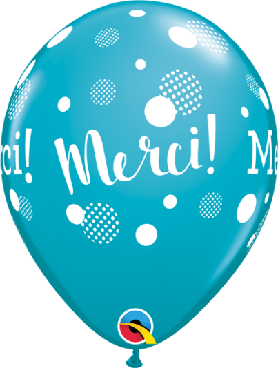 Thank you balloon with polka dots - 11"