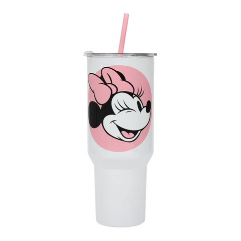 Minnie Mouse Wink 40 oz Stainless Steel Tumbler with Handle and Straw