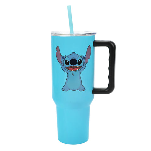 Lilo & Stitch 40 oz Stainless Steel Tumbler with Handle and Straw