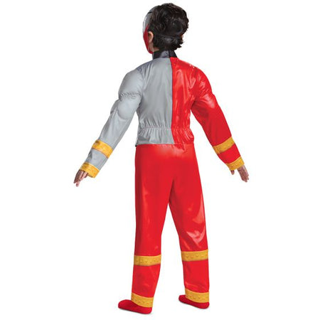 Power Ranger Dino Fury Costume - Red - Child