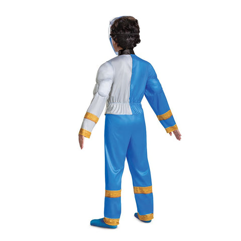 Power Ranger Dino Fury Costume - Blue - Child