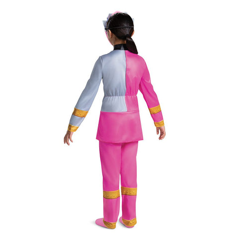 Power Ranger Dino Fury Costume - Pink - Child