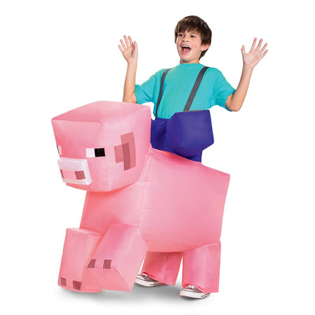 Cochon gonflable - Enfant- Minecraft