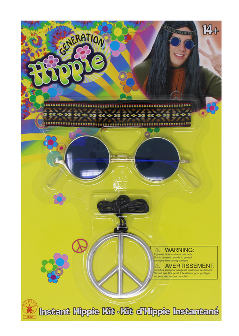Ensemble accessoires « Feeling Groovy » pour hippie