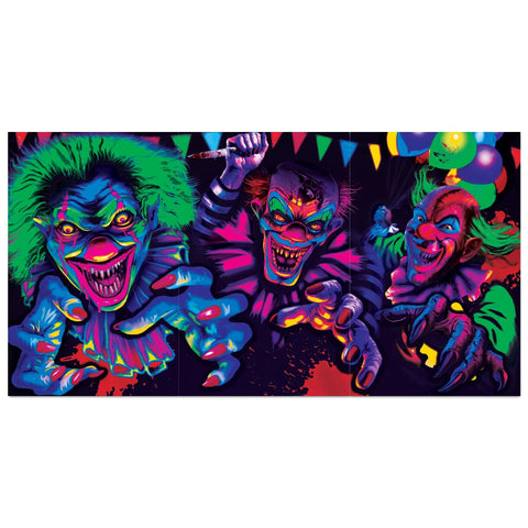 Scary Carnival Horizontal Banner - Blacklight