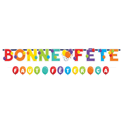 Bonne Fete Jumbo Letter Banner Kit