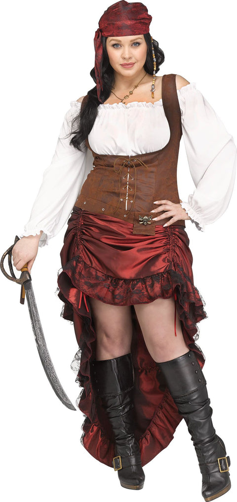Costume de la Reine des Pirates - Femme (taille plus)