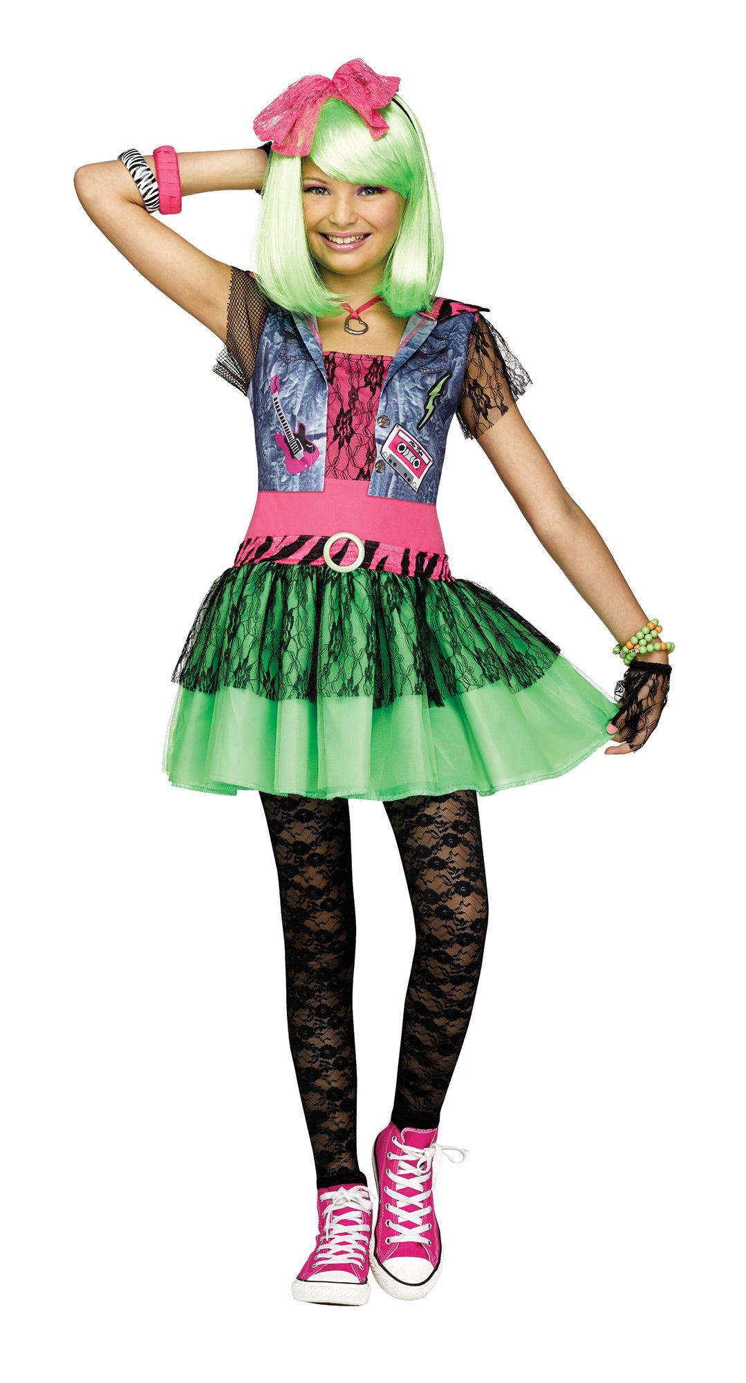 Costume de rockeuse des années 80 - Enfant