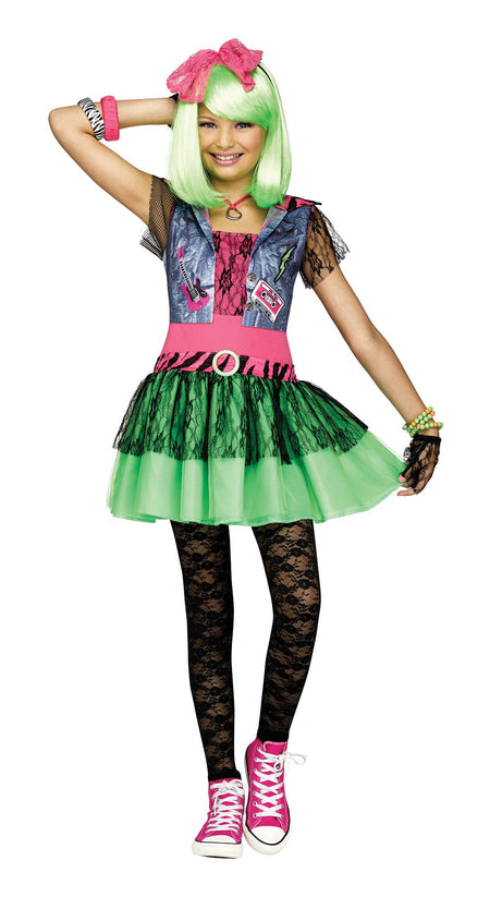 Costume de rockeuse des années 80 - Enfant