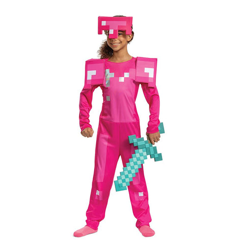 Pink warrior costume - Minecraft - Child