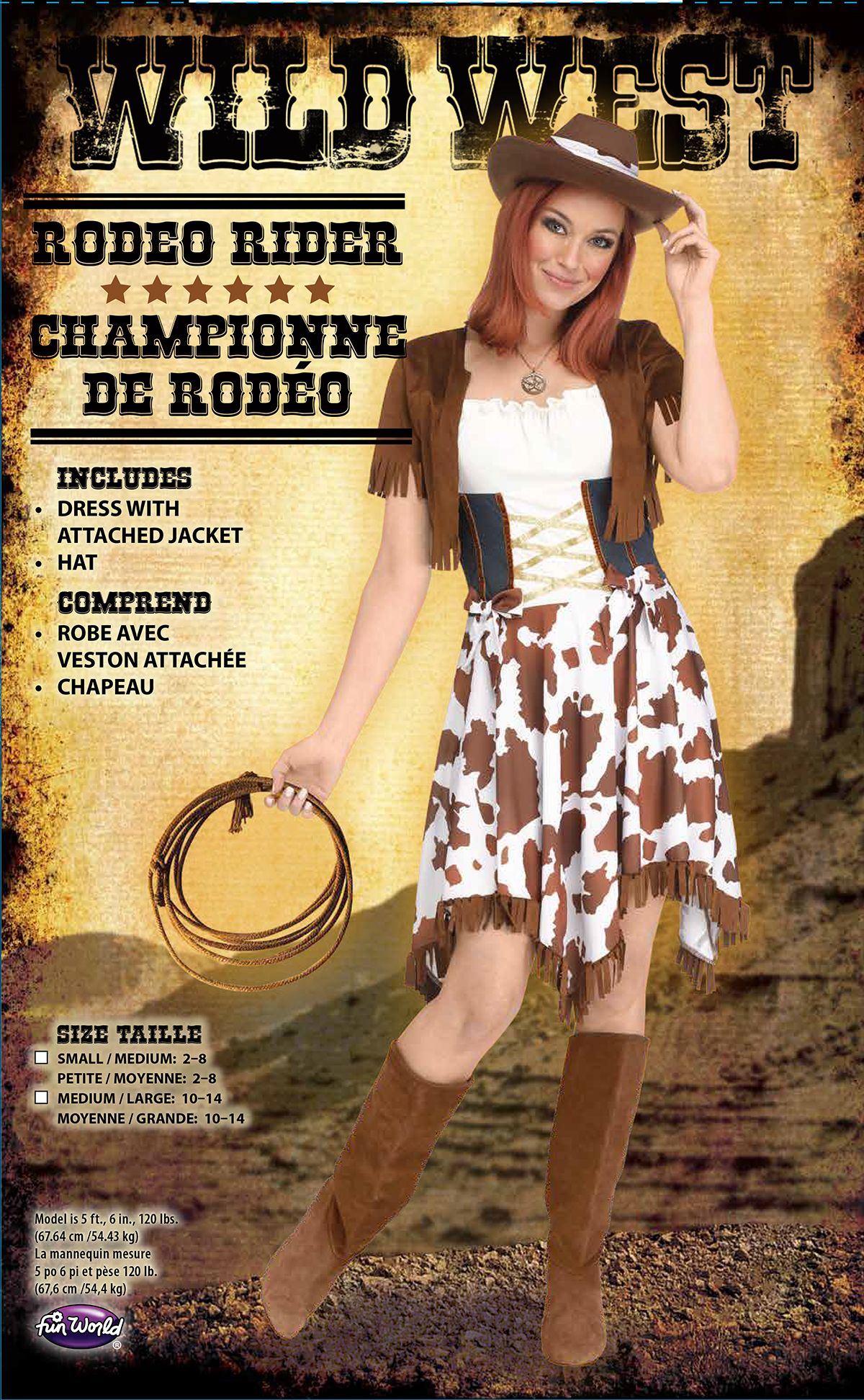 Costume de championne de rodéo - Adulte