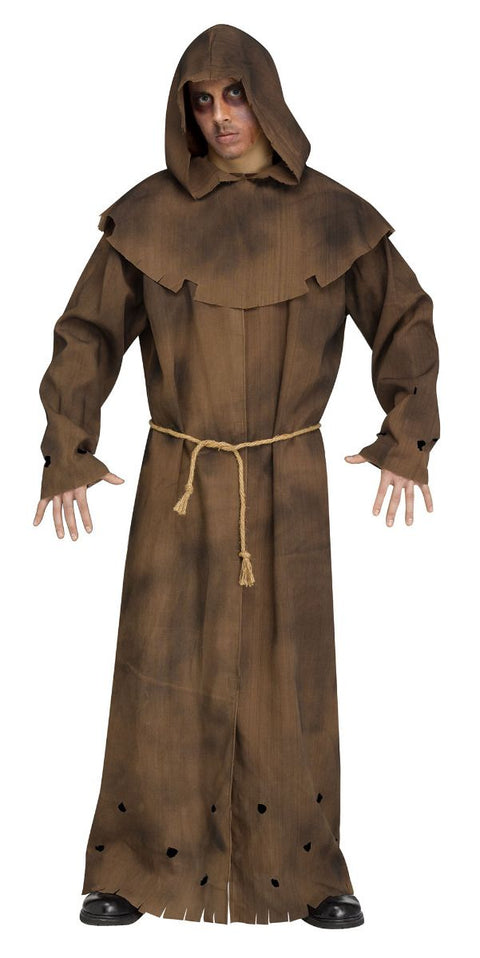 Tattered brown monk costume