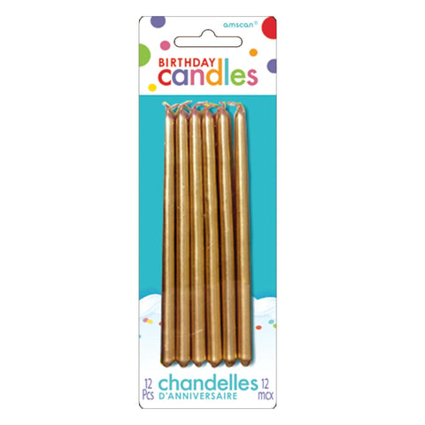 Gold Mini Taper Candles