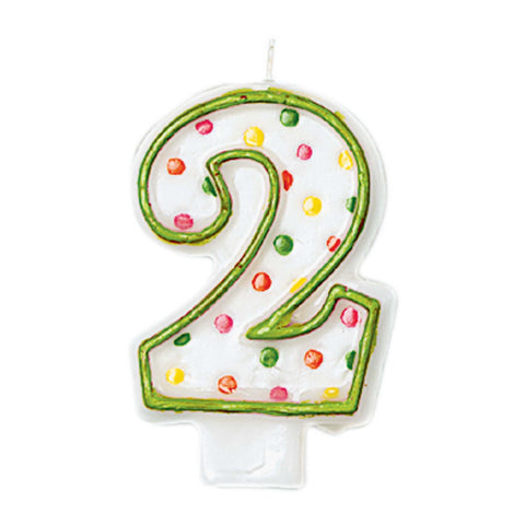 Polka Dots #2 Flat Molded Candle