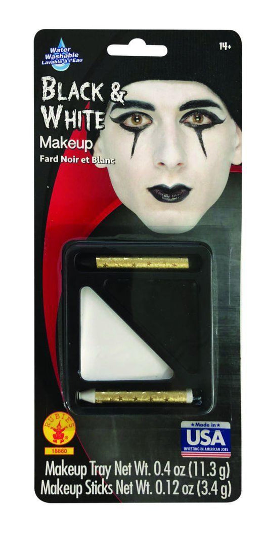 Fard et crayon à maquillage - Noir et Blanc