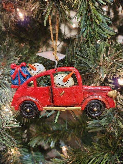 Red Truck Ornament (4.5in)